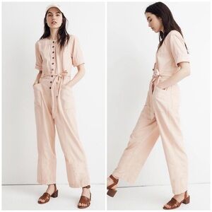 JCrew/Madewell Bashful Blush Utility Jumpsuit